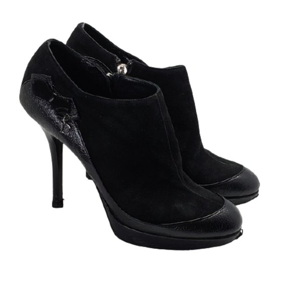 Dior Shoes - Dior black suede leather booties